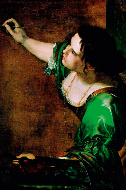 Self-portrait by Artemisia Gentileschi (c. 1638).
