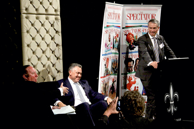 Andrew Neil at a reception