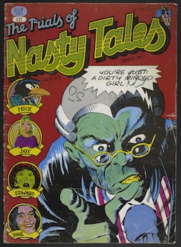 The Trials of Nasty Tales, 1973, cover art (c) Dave Gibbons