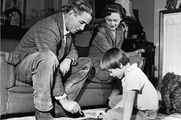Peter with his wife Celia Johnson and their daughter Lucy