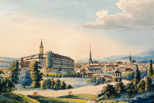 A panorama of Weimar in its heyday