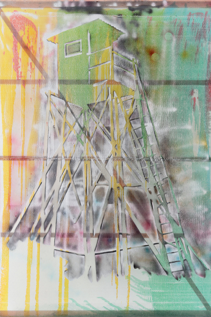 ‘Watchtower (Hochsitz)’, 1984, by Sigmar Polke