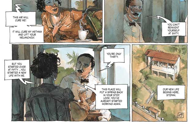 From The Last Days of Stefan Zweig by Laurent Seksik and Guillaume Sorel (Salammbo, £13.99)