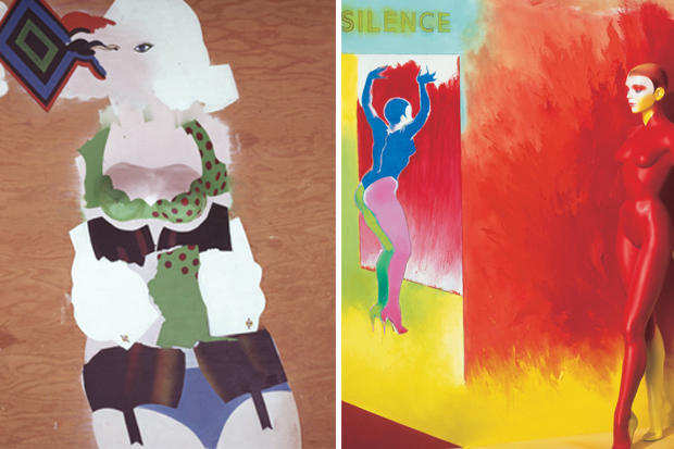 Above: ‘Curious Woman’, 1965; right: ‘Stand In’, 1991-92