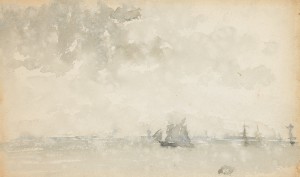 Grey and Silver - North Sea, by Whistler