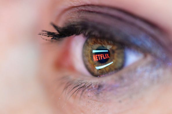 US Online Streaming Giant Netflix : Illustration