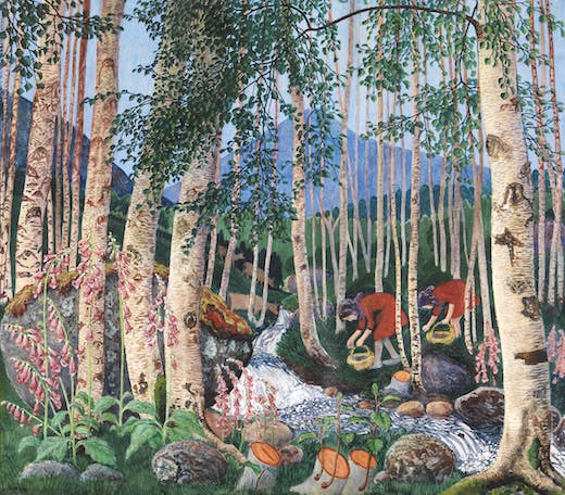 Foxgloves by Nikolai Astrup