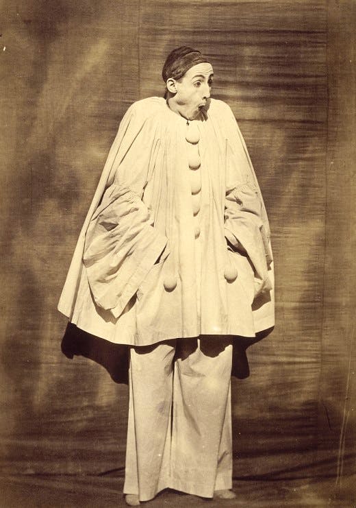 Nadar's photograph of Deburau