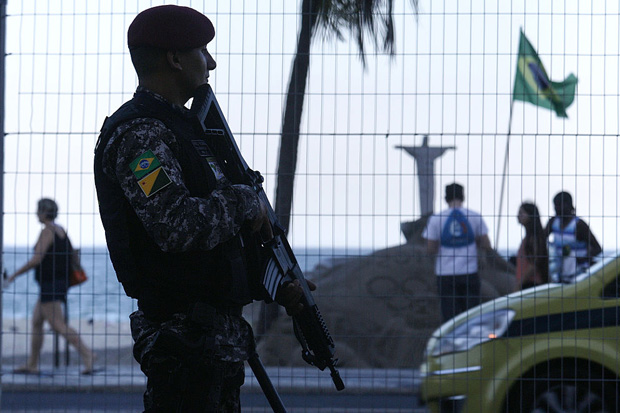 One month out National Force soldiers assume security control of all Olympic sites (Photo: Getty)