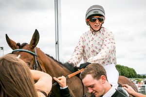 Camilla after the race — ‘Take your goggles off!’