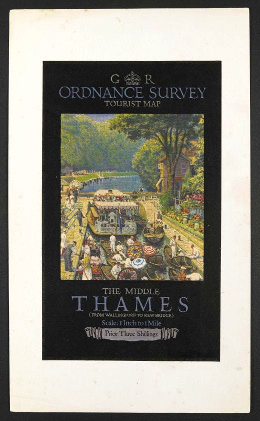 Twenties proofs of an OS tourist map. Photo: British Library