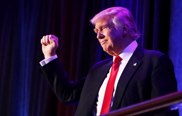Republican Presidential Nominee Donald Trump Holds Election Night Event In New York City