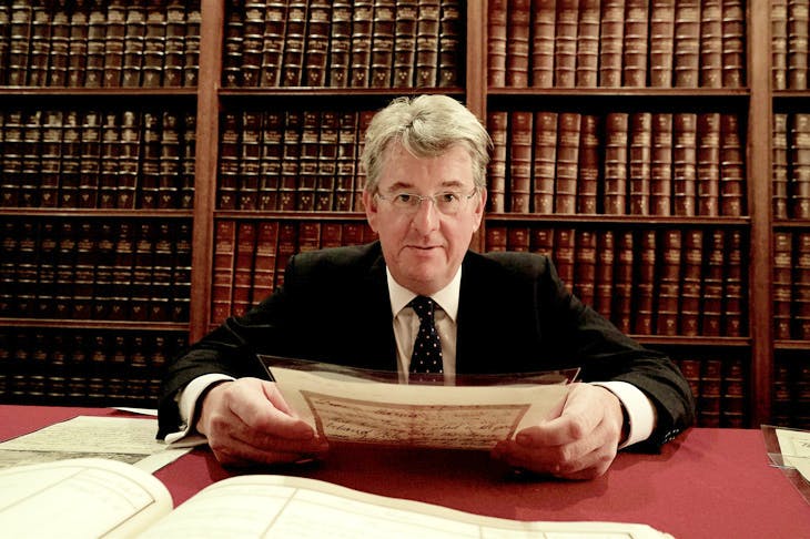 Robert Hardman inside the Royal Archives with George III’s private papers 
